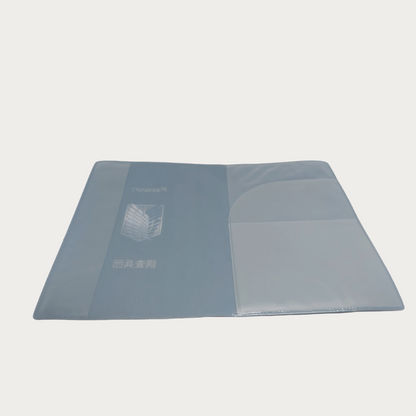 Attack on Titan Survey Corps Passport Cover Blue inside view