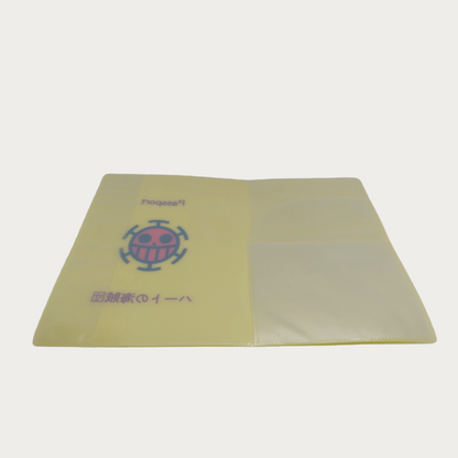 One Piece Heart Pirates Yellow Passport Cover by anime pass inside view