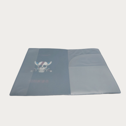 One Piece Red Hair Pirates Black Passport Cover by anime pass inside view