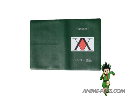 Hunter x Hunter green passport cover by Anime Pass front view