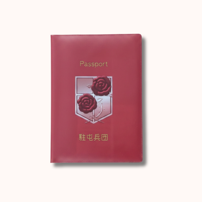 Attack on Titan Garrison Red Passport Cover