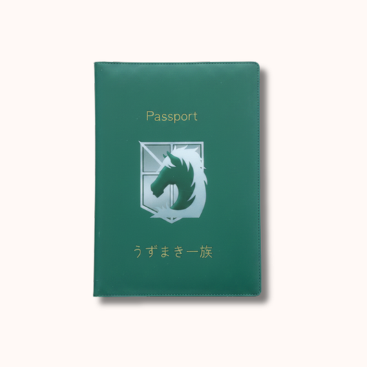 Attack on Titan Military Police Brigade Green Passport Cover