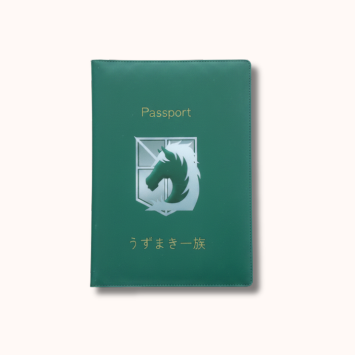Attack on Titan Military Police Brigade Green Passport Cover