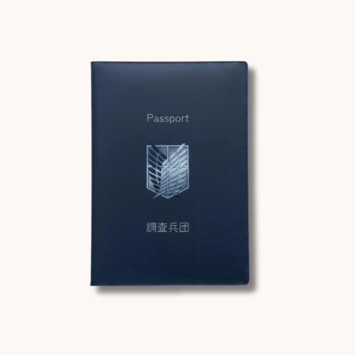 Attack on Titan Survey Corps Passport Cover Blue