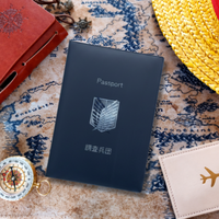 Passport with unique design on a map background