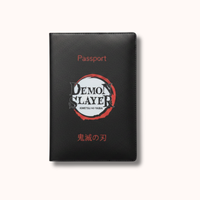 Demon Slayer Schwarzer Passhülle