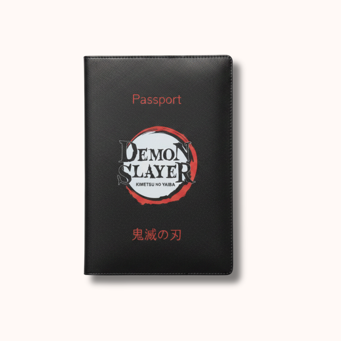 Demon Slayer Schwarzer Passhülle