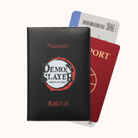 Demon Slayer Schwarzer Passhülle