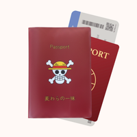One Piece Strohhutpiraten Rote Passhülle