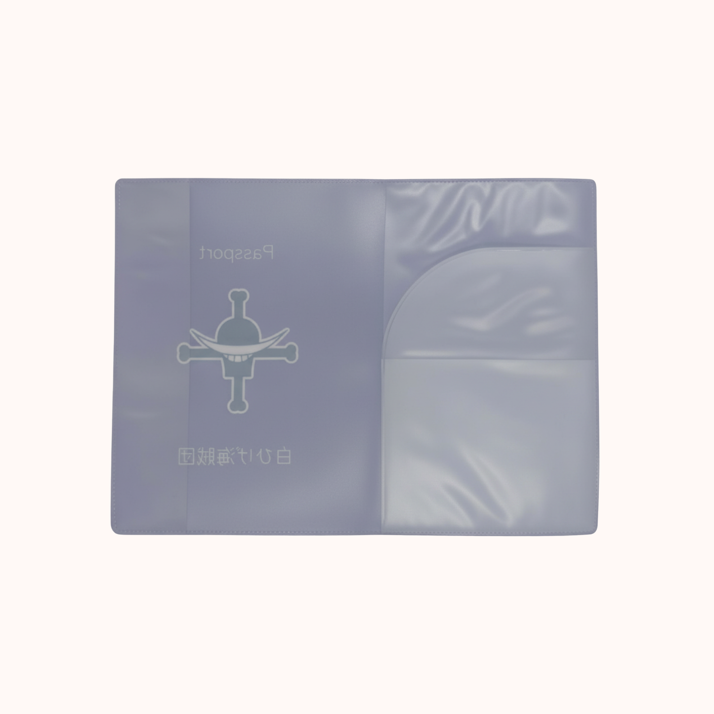 Couverture de passeport violette One Piece Pirates de Barbe Blanche