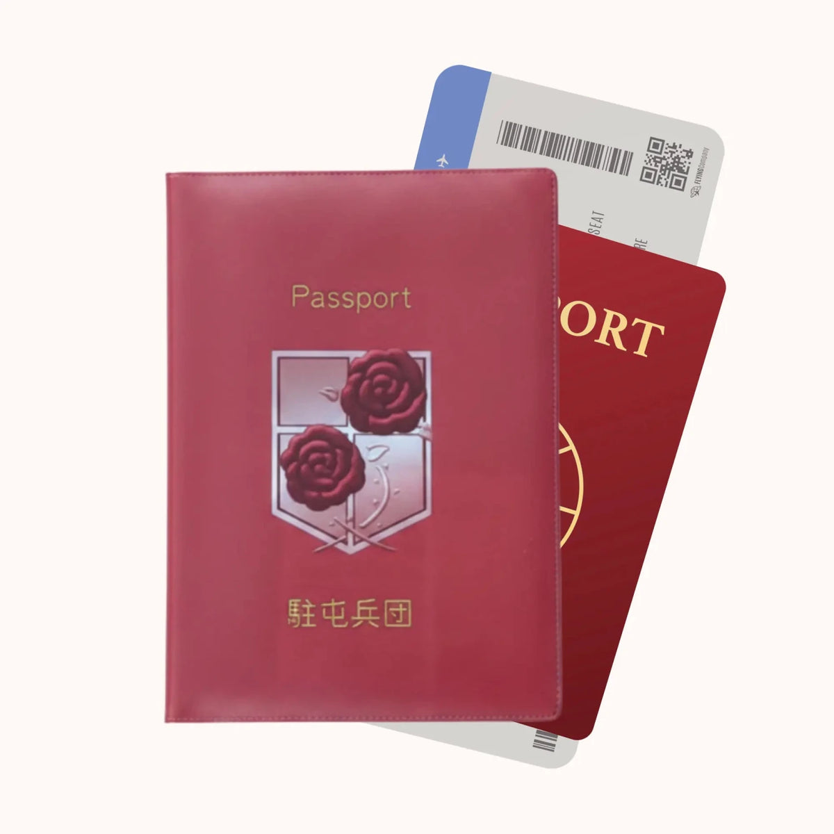 Attack on Titan Garrison Red Passport Cover - Anime-Pass