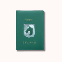 Attack on Titan Military Police Brigade Green Passport Cover - Anime-Pass