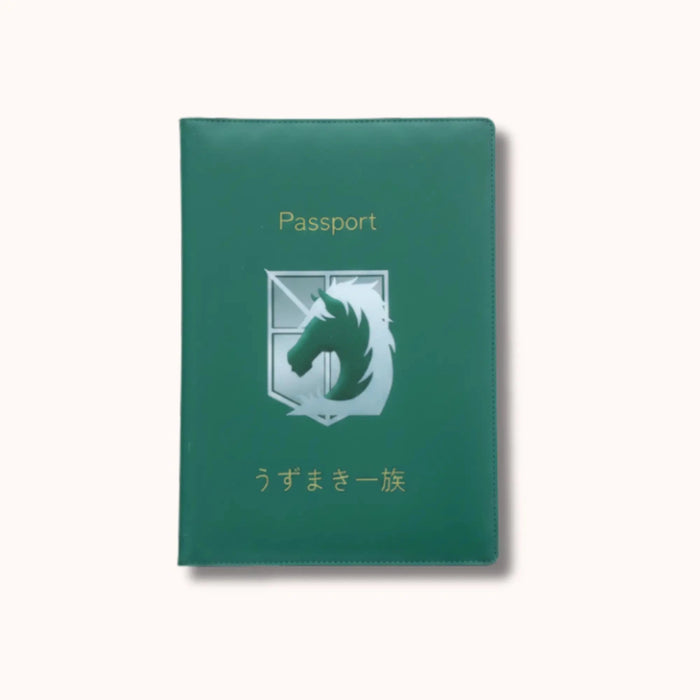 Attack on Titan Military Police Brigade Green Passport Cover - Anime-Pass