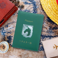 Attack on Titan Military Police Brigade Green Passport Cover - Anime-Pass
