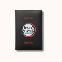 Demon Slayer Black Passport Cover - Anime-Pass