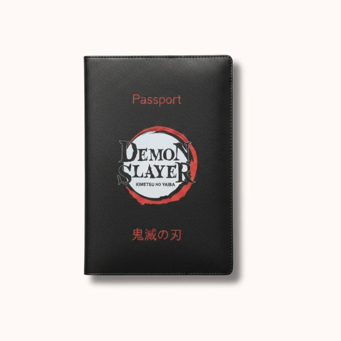 Demon Slayer Black Passport Cover - Anime-Pass