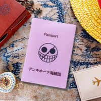 One Piece Donquixote Pirates Pink Passport Cover - Anime-Pass
