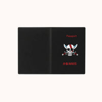 One Piece Red Hair Pirates Black Passport Cover - Anime-Pass
