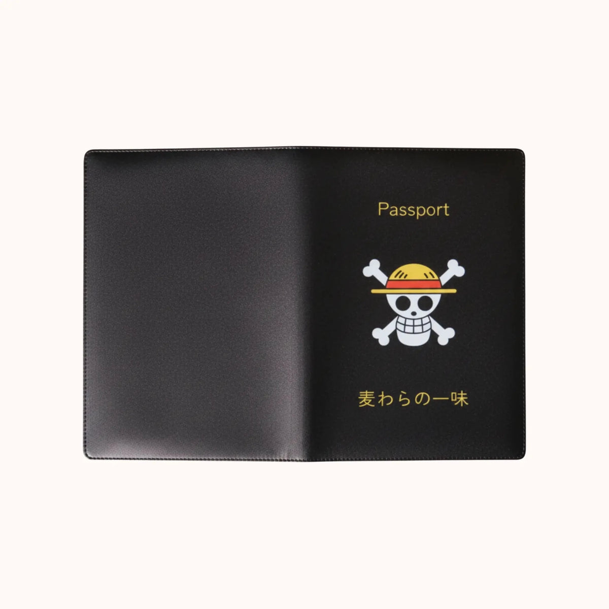 One Piece Straw Hat Pirates Black Passport Cover - Anime-Pass