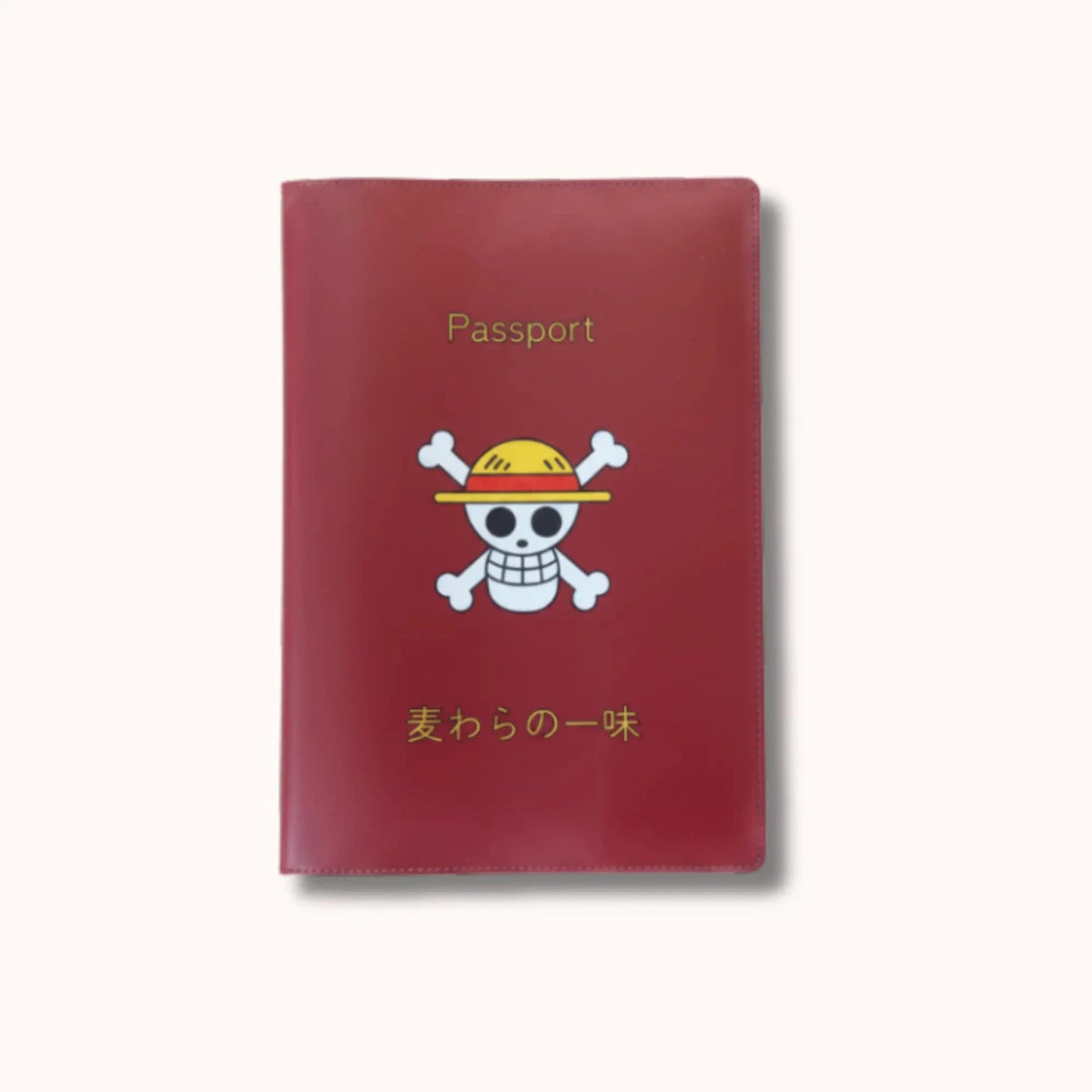 One Piece Straw Hat Pirates Red Passport Cover - Anime-Pass