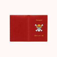One Piece Straw Hat Pirates Red Passport Cover - Anime-Pass