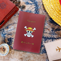 One Piece Straw Hat Pirates Red Passport Cover - Anime-Pass